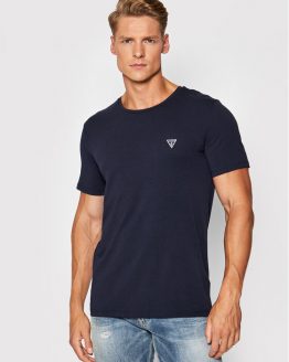 guess-t-shirt-crew-neck-u94m09-k6yw1-blu-scuro-regular-fit