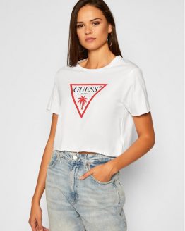guess-t-shirt-triangle-logo-e02i01-k8fy0-bianco-relaxed-fit