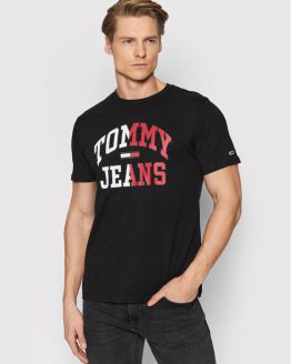 tommy-jeans-t-shirt-entry-collegiate-dm0dm12421-nero-regular-fit