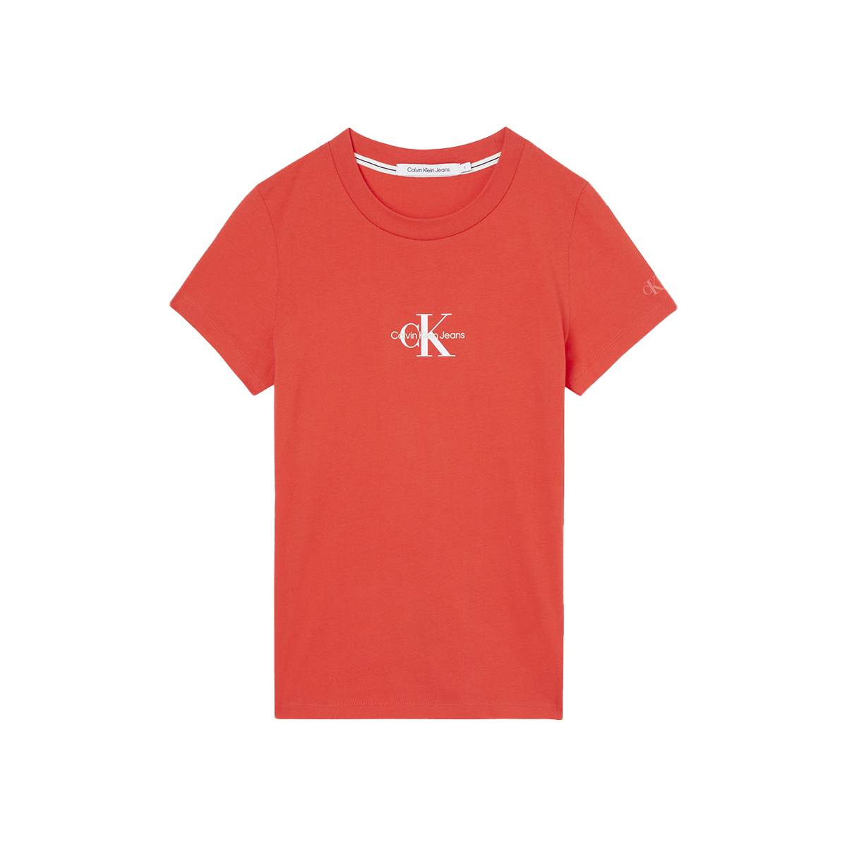 Calvin Klein T Shirt Rosso Iconed