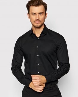 calvin-klein-camicia-poplin-k10k108229-nero-slim-fit