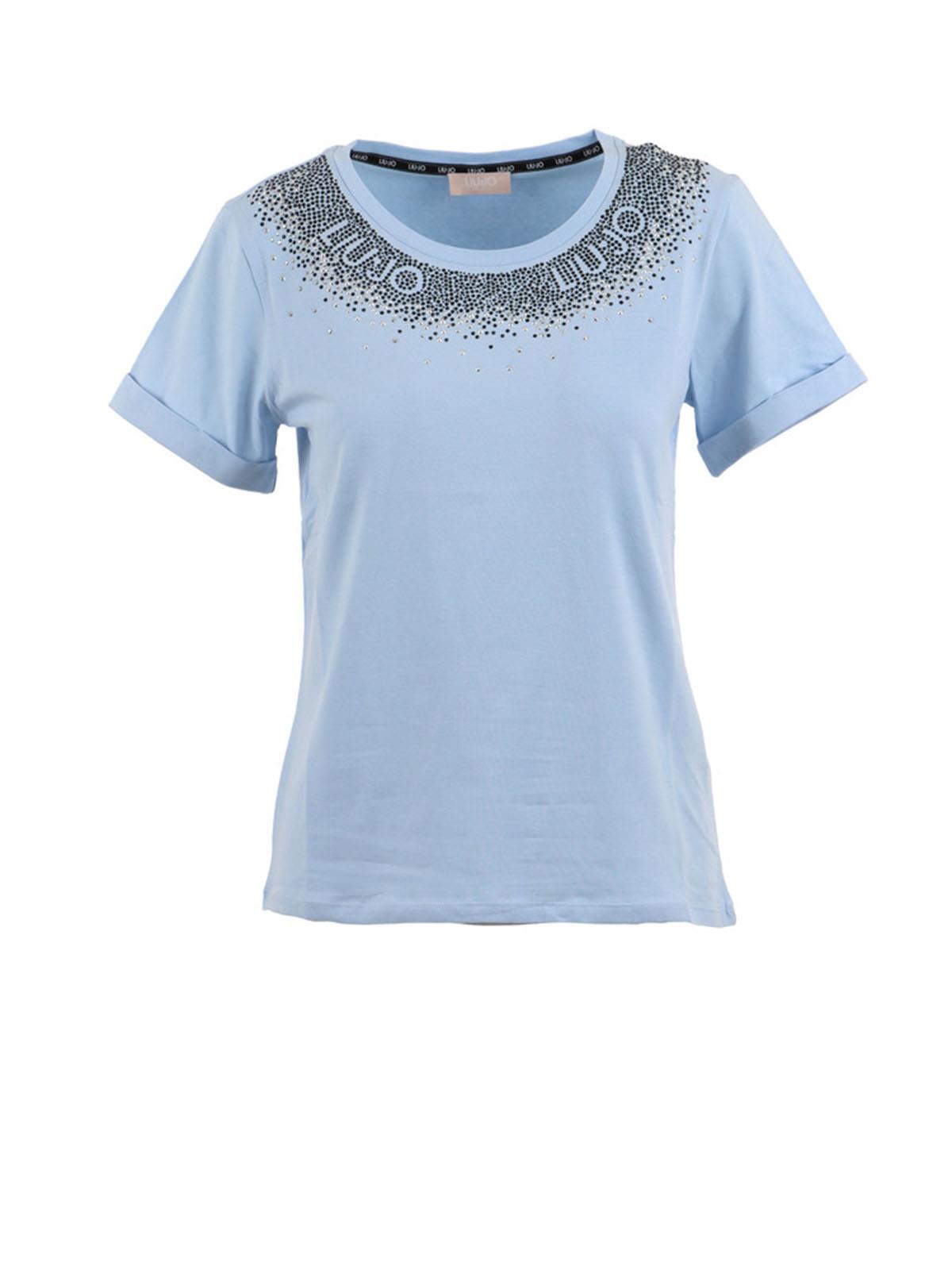 ta3182j5003-r9977---liujo---t-shirt-con-strass---celeste-1