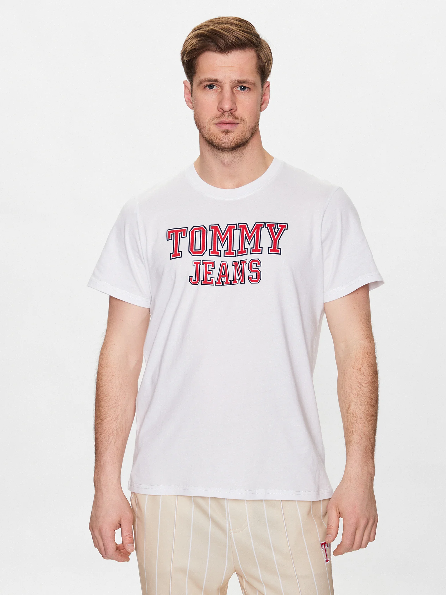 tommy-jeans-t-shirt-essential-dm0dm16405-bianco-regular-fit