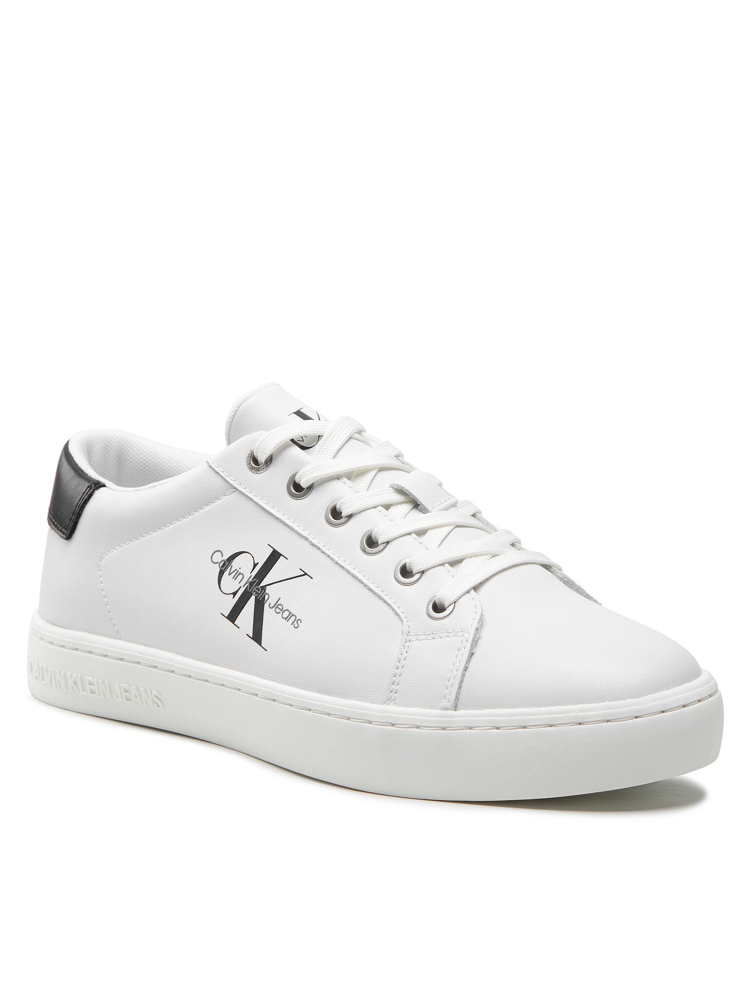 calvin-klein-jeans-sneakers-classic-cupsole-laceup-low-lth-ym0ym00491-bianco