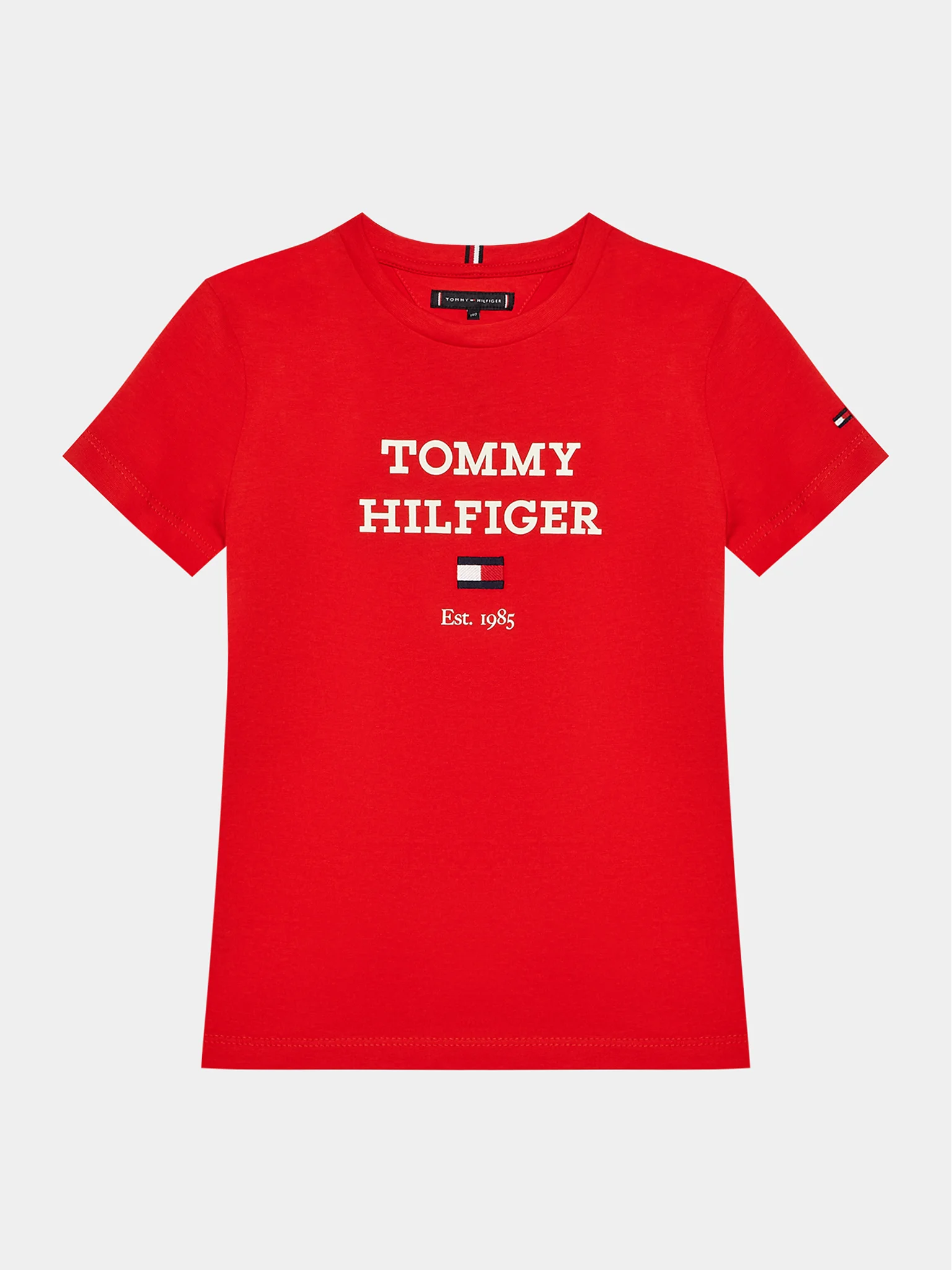 tommy-hilfiger-t-shirt-logo-kb0kb08671-d-rosso-regular-fit-0000303098247