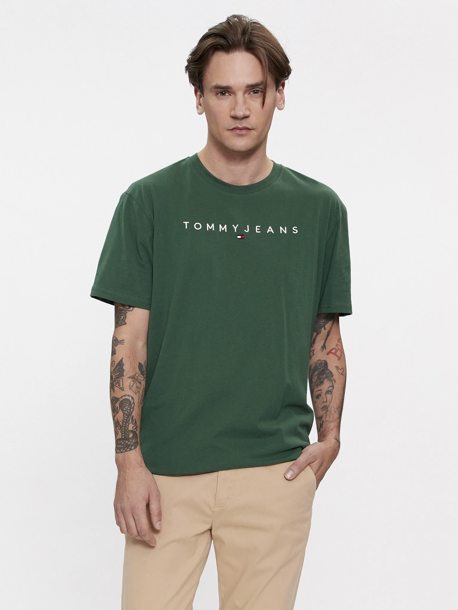 tommy-jeans-t-shirt-linear-logo-dm0dm17993-verde-regular-fit-0000303123833
